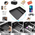 thumbnail image 3 of 2024 2025 2026 Chevy Silverado 2500 HD Center Console Organizer for 2024-2026 Silverado 2500HD 3500HD Center Console Tray 2024 2025 2026 Chevy Silverado 2500 HD Accessories (w/Bucket Seats Only), 3 of 5