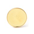 thumbnail image 2 of 304 Stainless Steel Finger Rings Components Pad Ring Base Findings Flat Round Real 18K golden Plated Tray: 20mm Inner Diameter: 17mm, 2 of 3