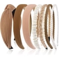 thumbnail image 1 of wonima11 7 Pack Headbands for Women Girls Headbands Trendy Non Slip Hairbands Fashion Hair Accessories Multi-style Headband Pack Diademas Para Mujer (Neutral), 1 of 1