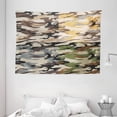 thumbnail image 1 of Camo Tapestry, Camouflage Patterns in Four Different Colors Going Undercover Militaristic Combination, Wall Hanging for Bedroom Living Room Dorm Decor, 80W X 60L Inches, Multicolor, by Ambesonne, 1 of 2