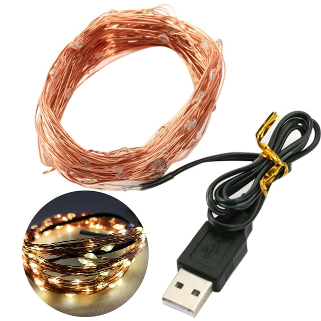 Bangcool 65.6ft String Light 200-LED USB Copper Wire Light Fairy Light for Christmas