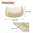 thumbnail image 4 of Unique Bargains 1Pc Hair Comb Wide Tooth for Thick Curly Hair Beige, Yellow, 4 of 7