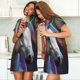 thumbnail image 4 of Easygdp Colorful Haired White Horse Camisón de manga corta para mujer, informal, estampado, 4 of 6