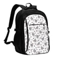 thumbnail image 1 of Balery Funny Chicken Mochila con carga USB para hombre y mujer - Mochila impermeable y antirrobo para laptop con puerto USB para viajes, trabajo, 1 of 7