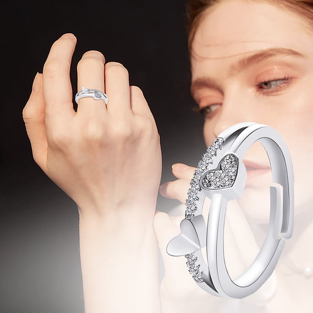 Anillos para mujer, regalos para mujer, exquisito anillo conmemorativo, anillo de compromiso para mujer, joyería de boda, anillo de regalo.
