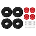 thumbnail image 2 of RC Car Tires, Wheel Hub Set Pressure Plastic RC Crawler Car Wheel Hub Kit Replacement with Tires for RC Car Racing Truck, 2 of 7