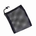 thumbnail image 3 of Medium Black Nylon Golf Ball Mesh Bag - Durable, Wear-Resistant & Quick-Drying Drawstring Pouch, Hangs on Golf Club Bags, Holds 25 Golf Balls, Essential Storage Accessory for Golf Enthusiasts, Ideal, 3 of 6