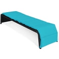 thumbnail image 5 of Topbuy Causeuse Longue Inclinable d'Extérieur en Rotin Réglable, 2 Pcs, avec Coussins Turquoise, 5 of 5
