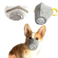 thumbnail image 2 of (Paquete de 3) Bozal protector para perros, suministros de viaje para perros, máscara anti-smog PM2.5, máscara de prevención de epidemias para mascotas, circunferencia de la cabeza 26 cm, talla M, 2 of 2