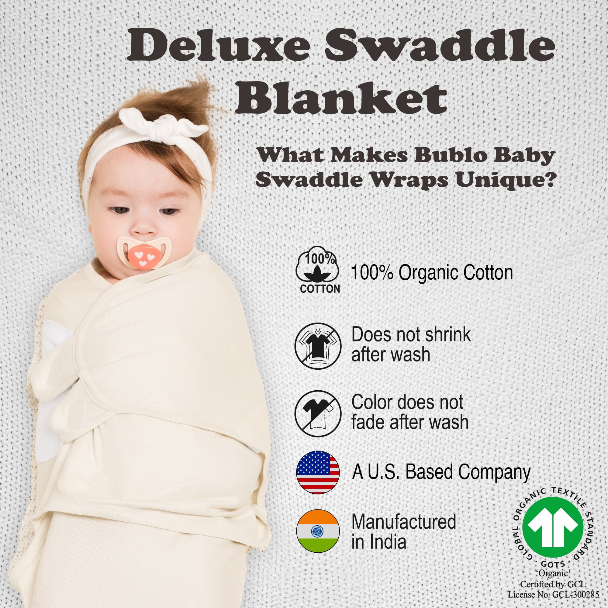 Baby Swaddles for Newborns - 3 Pack Baby Swaddles for 0-3 Months - Baby Swaddle Sleep Sack