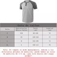 thumbnail image 3 of Playera Manga Corta Cuello Henley Moda Con Bloques De Color, 3 of 8
