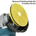 thumbnail image 4 of 16Pcs  Polishing Pads 4” Grinder Disc Kit Granite Marble Stone Concret, 4 of 9