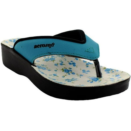 

Aerosoft - Olivia Comfy Thong Strap Printed Footbed Sandals for Girls