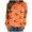 hwj# Orange277, variant on Huowey Women Glitter Football All Over Print Crewneck Sweatshirt Long Sleeve Soft Loose Casual Game Pullover Tops,Khaki,L