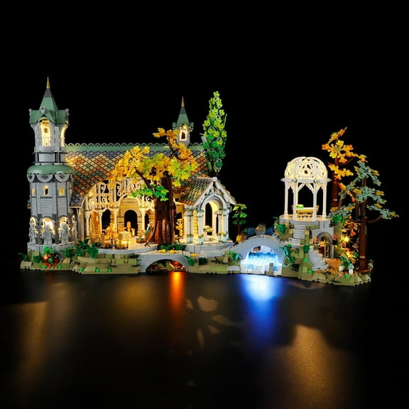 LED Light Kit for Lego 10316 The Lord of The Rings: Rivendell Set, Compatible with Lego 10316 Building Blocks Model(Not Include Blocks Set)