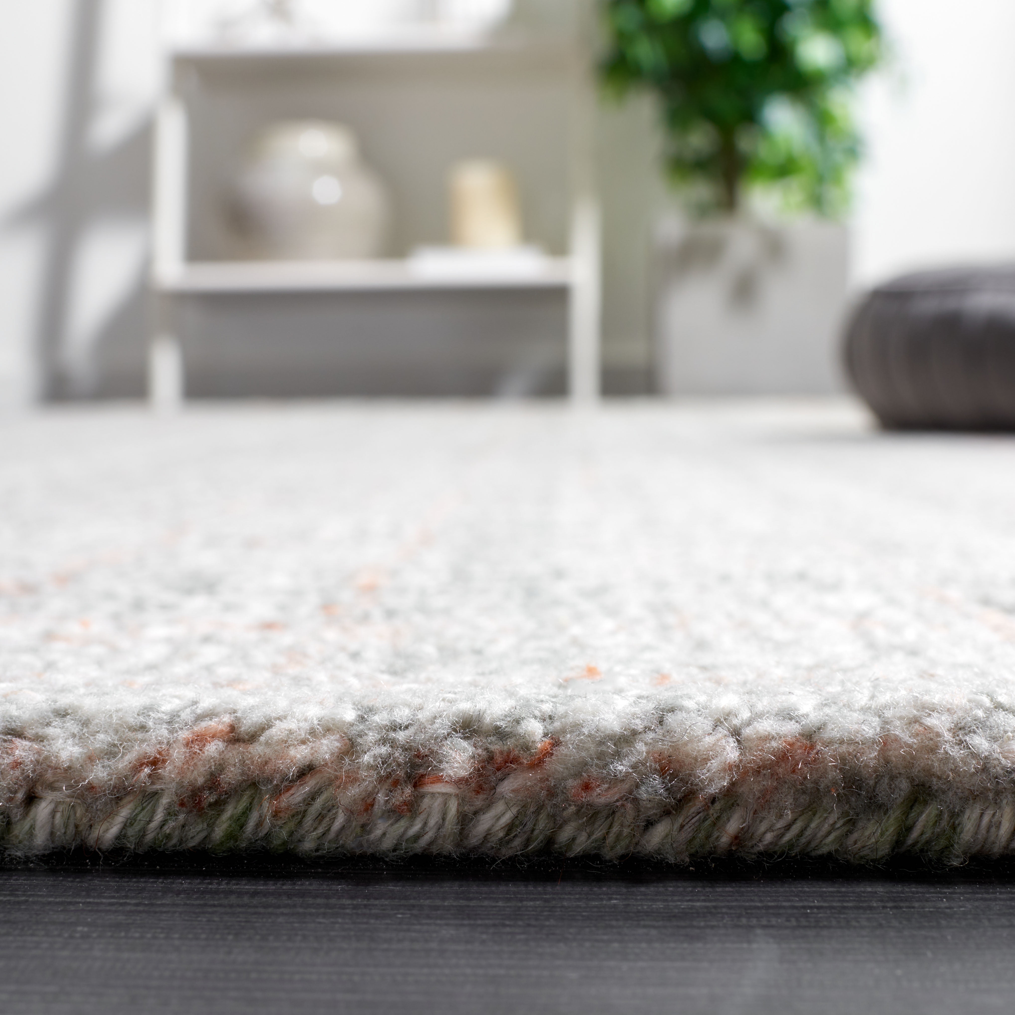 SAFAVIEH Abstract Irene Striped Area Rug, Grey/Rust, 3' x 5'