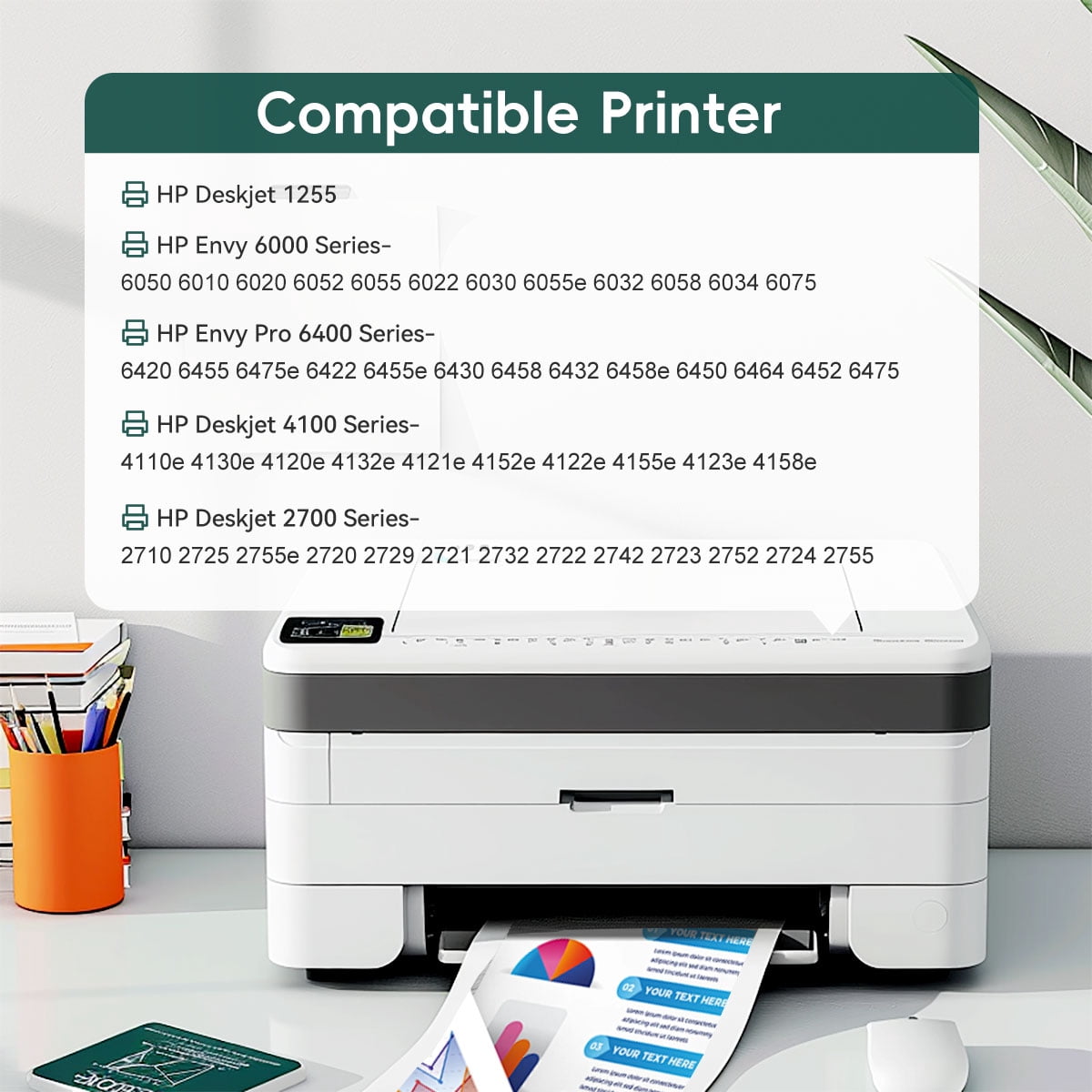 67 Ink Cartridge Compatible for 67 67xl Ink Cartridges - Black