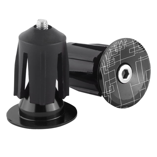 2pcs Bicycle Bar End Plugs, High Strength Aluminum Alloy, Suitable For 15.9-21.4mm Inner Diameter, For Bike Handlebars