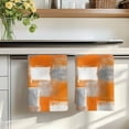 thumbnail image 4 of Dish Towels, Abstract Absorbent Kitchen Towels 1 PC, Oil Painting Block Microfiber Hand Towels Dish Cloths Tea Towels for Home&nbsp; Bathroom,18X28-Inch, Orange Gray, 4 of 6