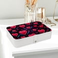 thumbnail image 6 of Valentine's Day Jewelry Organizer Travel Organizer Display Case - PU Leather with Removable Compartment, Portable, 6 of 6