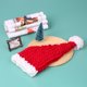 thumbnail image 2 of Gorro de Navidad Gorro de Papá Noel Unisex Textura Suave Tacto Cómodo para, 2 of 8
