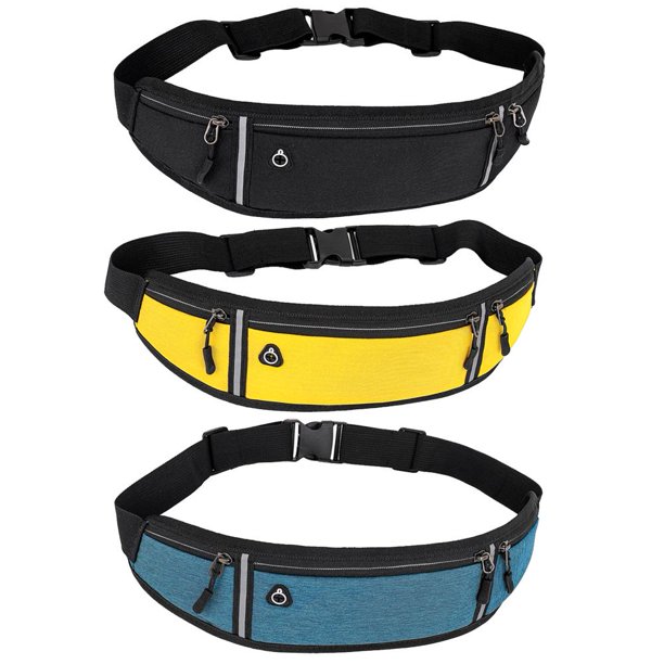 Mini riñonera oculta, a prueba de salpicaduras, unisex, deportiva, para teléfono (azul)