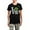 With Gray Camo Pant, variant on CafePress - Love_Shamrock_White Pajamas - Women's Short Sleeve Print T-Shirt and Pants Dark Cotton Pajama Set