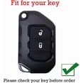 thumbnail image 2 of Key Fob Cover Compatible with Jeep Wrangler JL JLU Gladiator Keychain Case Holder Protector,B Green, 2 of 7