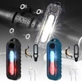thumbnail image 1 of LED Shoulder Clip Warning Light LED Bicycle Rear Light Tail Light with 600mAh Battery USB Rechargeable Waterproof 5 Lighting Modes Shoulder Waist Warning Lamp for Helmet Bike, 1 of 8