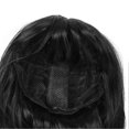 thumbnail image 4 of Long Straight Black Wig with Bang for Women Realistic Looking Synthetic Black Straight Wig, 4 of 5