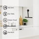 thumbnail image 3 of Rascador de ducha, raspador de ducha de silicona negro, para ducha, baño, espejo, limpieza de ventanas, azulejos de cerámica (negro) brillar Electrónica, 3 of 5