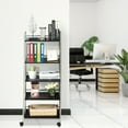 thumbnail image 4 of Costway 5 Niveaux de Stockage Panier Rack Mesh Étagère Organisateur Roulettes Multifonction, 4 of 9