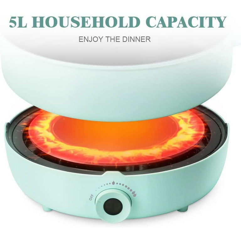 Electric Pot for Cooking Burner with Shabu Shabu Pot Enjoy Chinese Hot Pot  4L