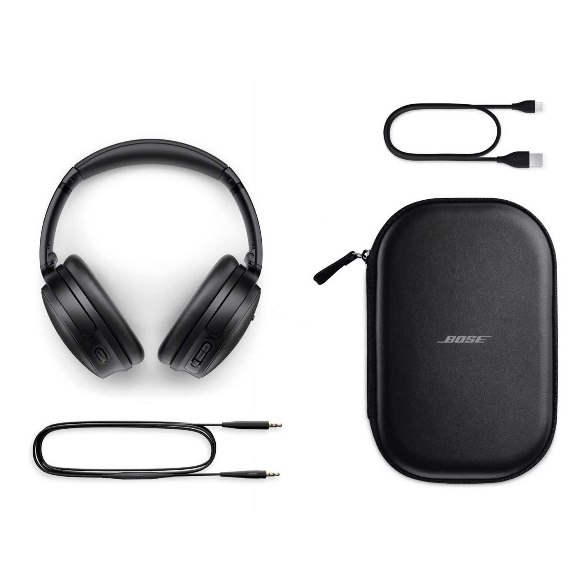 Bose QuietComfort Headphones with mic full size Bluetooth wireless wired active noise canceling 3.5 mm jack black Walmart