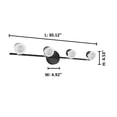 thumbnail image 2 of Eglo Lighting - Mingo - 4-Light Led Track Light - Black Chrome Finish - Black, 2 of 4
