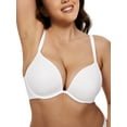 thumbnail image 2 of Deyllo Women Plus Size Bras Push-up Lift Up Bra Seamless Lightly Padded Underwire White Everyday T-Shirt Bra Clothes Size 38DD, 2 of 4