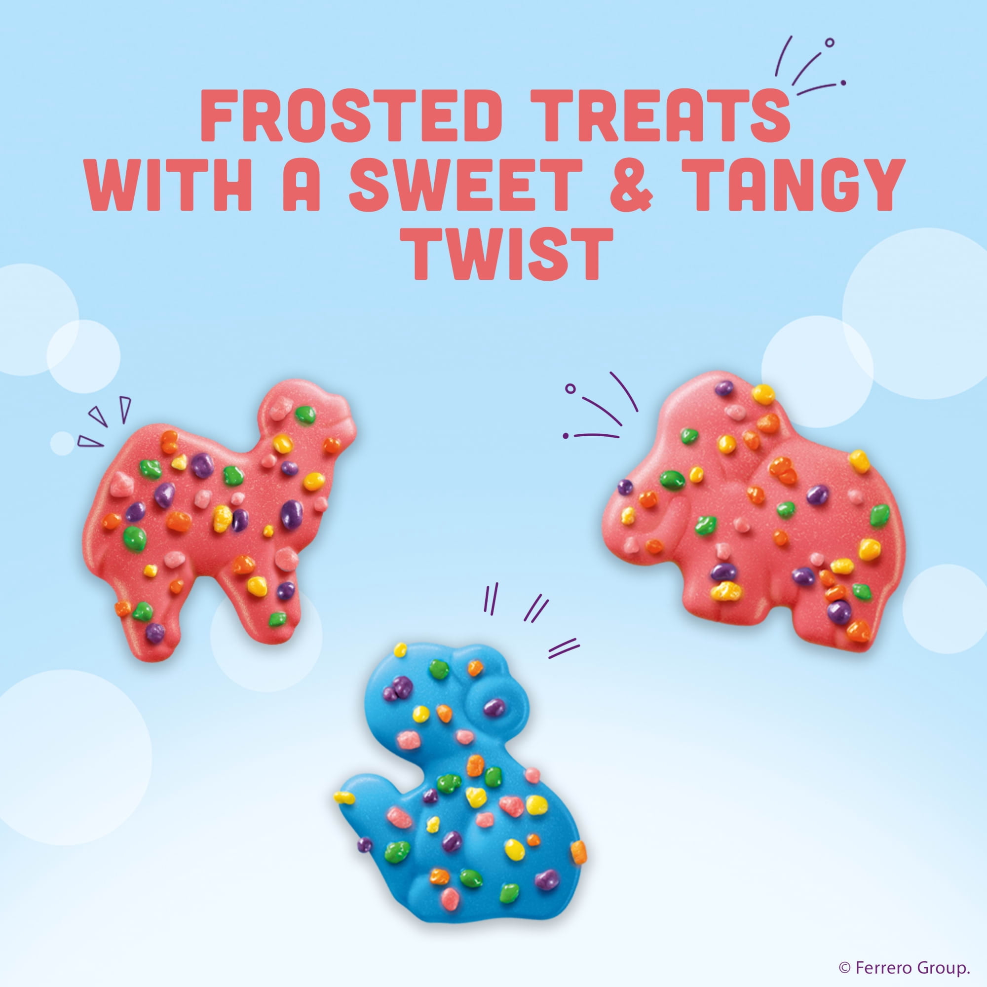 Mother’s x NERDS Sweet & Tangy Frosted Cookies, Shortbread Cookies topped with Rainbow NERDS Candy, Resealable Bag, 9 oz