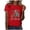 Red, variant on Active Tops Women Top Extra Long Spandex T Shirts for Women V Neck Tee Graphic Long Sleeve Shirt Workout T Shirts Women Long Sleeve Shirt Short Sleeve Tee Tops Women V Neck Red S