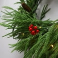 thumbnail image 6 of 9 Ft Lighted Christmas Garland Pre-Lit Christmas Wreath Outdoor Lighted Garland with Red Berries for Home, Door, Garden, Holiday, Wedding Party Decor, 6 of 6