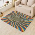 thumbnail image 1 of Colorful Boho Carpet,4x5 Area Rug, Non Slip Low Pile Soft Machine Washable, Geometric Boho Area Rugs, Geometric Swirl Rugs for Bedroom Living Room Rug 8IUp1-266, 1 of 7
