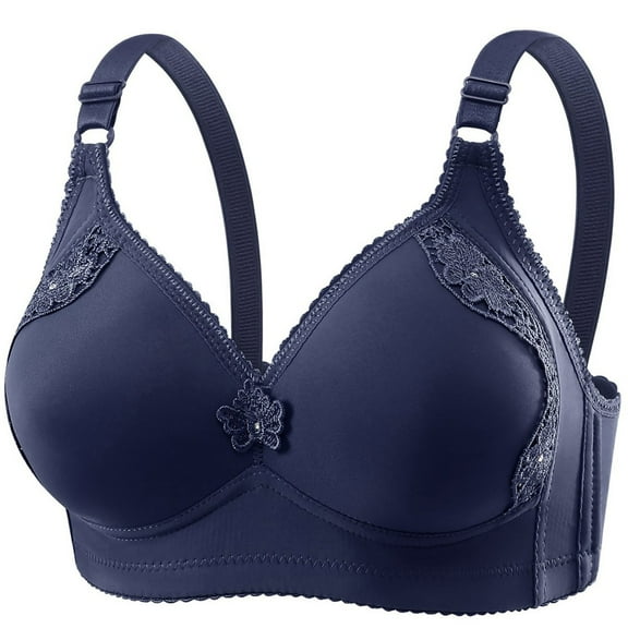 Aofany Bras for Women Plus Size Comfort Bras for Everyday Full Coverage Push Up Bras Wireless Underwear, 36B/C-44B/C