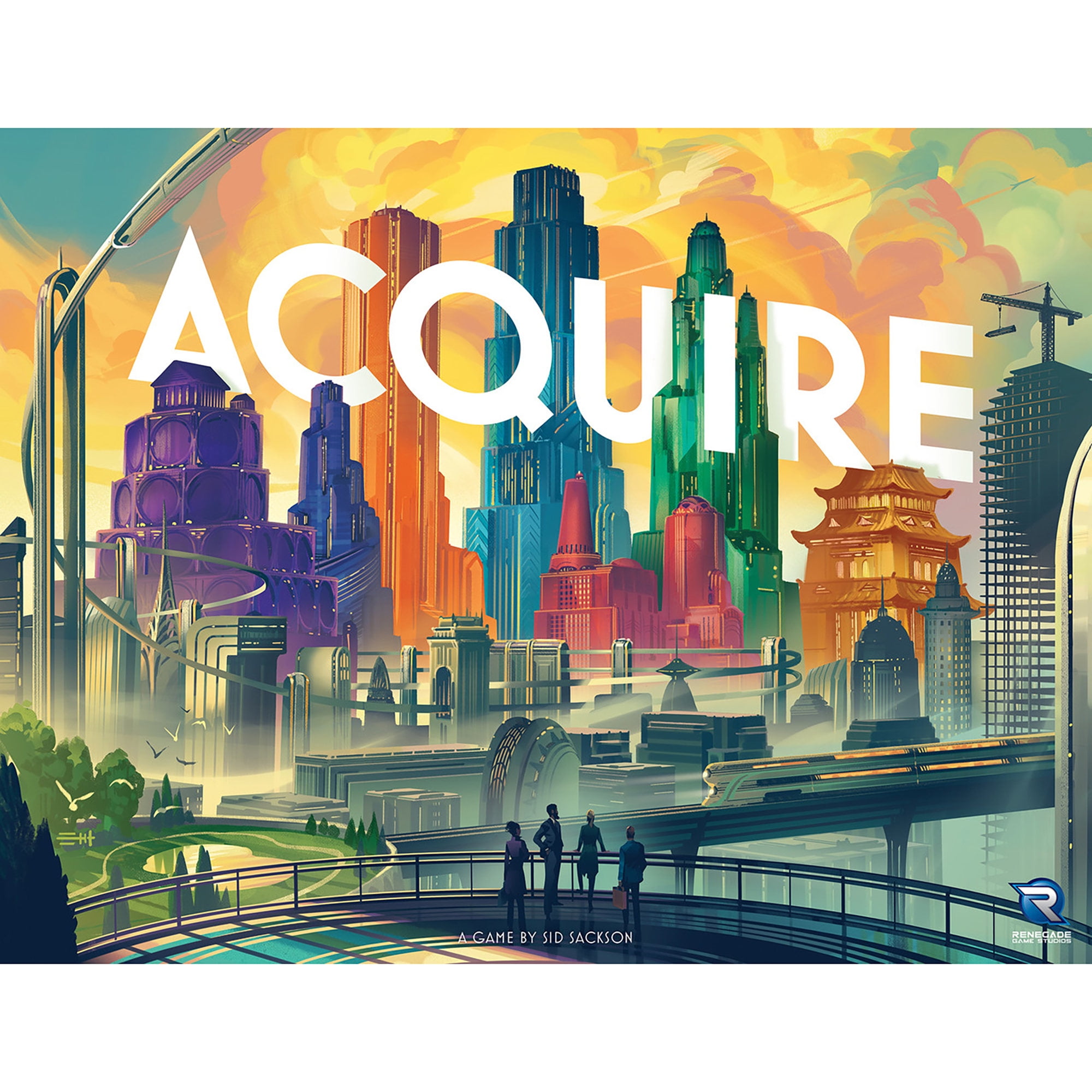 Acquire - Renegade Games, Build A Real Estate Empire, Strategy Board Game, Ages 12+, 2-6 Players, 90 Min