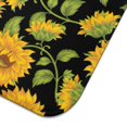 thumbnail image 3 of Sunflower Print Dish Mat for Drying Dishes, Foldable Microfiber Kitchen Pad, Absorbent Floral Rack 18x24 Inch Countertop, 3 of 5