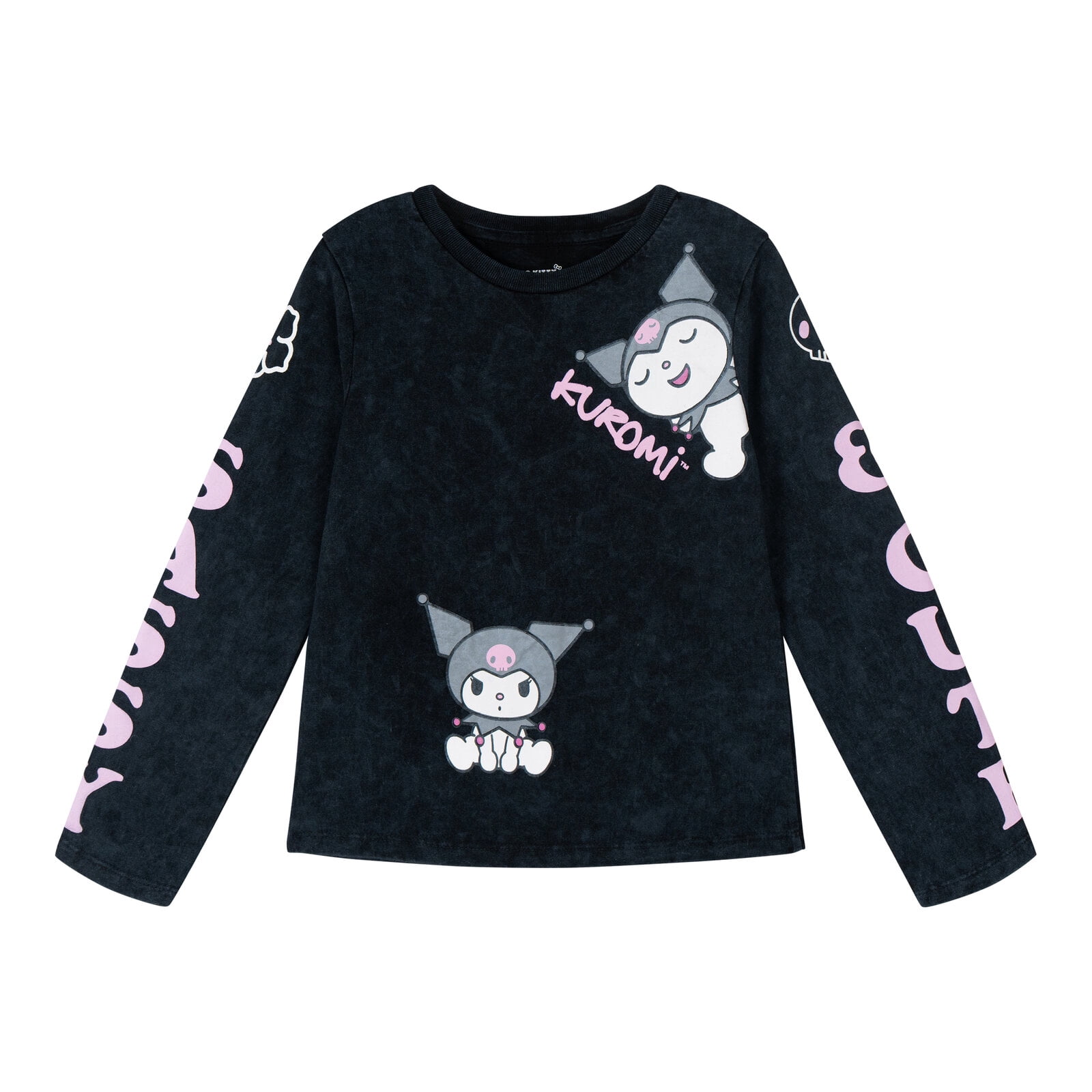 Hello Kitty Cinnamoroll Kuromi 3 Pack Peplum Long Sleeve T-Shirts Toddler to Big Kid