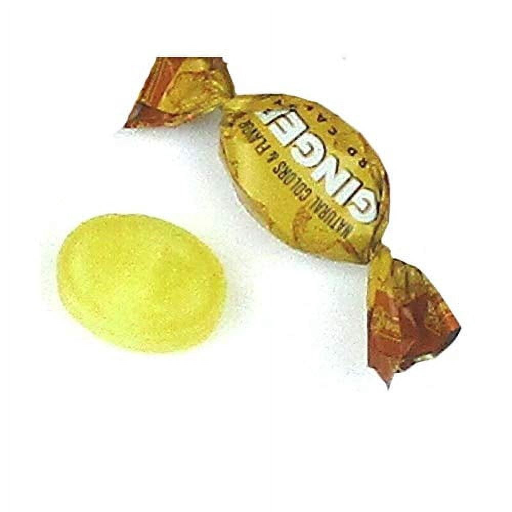 Colombina Ginger Hard Candies, Natural Anti-Nausea and Motion Sickness Relief Candy, Sweetened with Pure Cane Sugar, Individually Wrapped, 5lbs (Pack of 1)