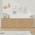 thumbnail image 2 of EDTara Commode à 6 Tiroirs en Rotin, Commode Moderne et Mince, Armoire Organisatrice Autoportante pour Chambre, Salon, Entrée**, 2 of 8