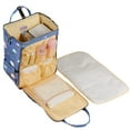 thumbnail image 4 of Sunveno Open Wide Diaper Bag Large Capacity Backpack with Changing Pad, Blue, 4 of 5