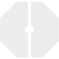 thumbnail image 4 of 24"OD x 3"ID x 9 1/2"C x 1"P Westin Architectural Grade PVC Contemporary Ceiling Medallion, Two Piece, 4 of 11