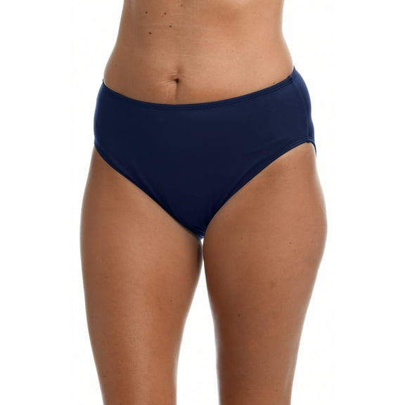 24th Ocean Solid Mid Waist Bikini Bottom