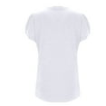 thumbnail image 7 of Clothing T Shirts for Women Womens Casual Solid Color Knotted V Neck Short Sleeve T Shirt Women's Top Summer Tops for Women 2025 Womens Blouses, 7 of 7